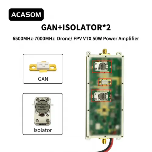 ACASOM усилитель 6500–7000MHz 50W 40dB для беспилотных систем | Chipomi